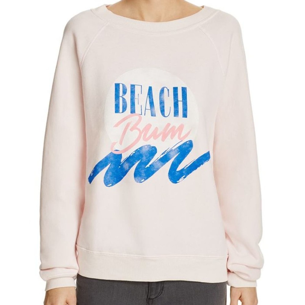 Wildfox Blush Pink Beach Bum Sweatshirt Size Small New With Tags NWT